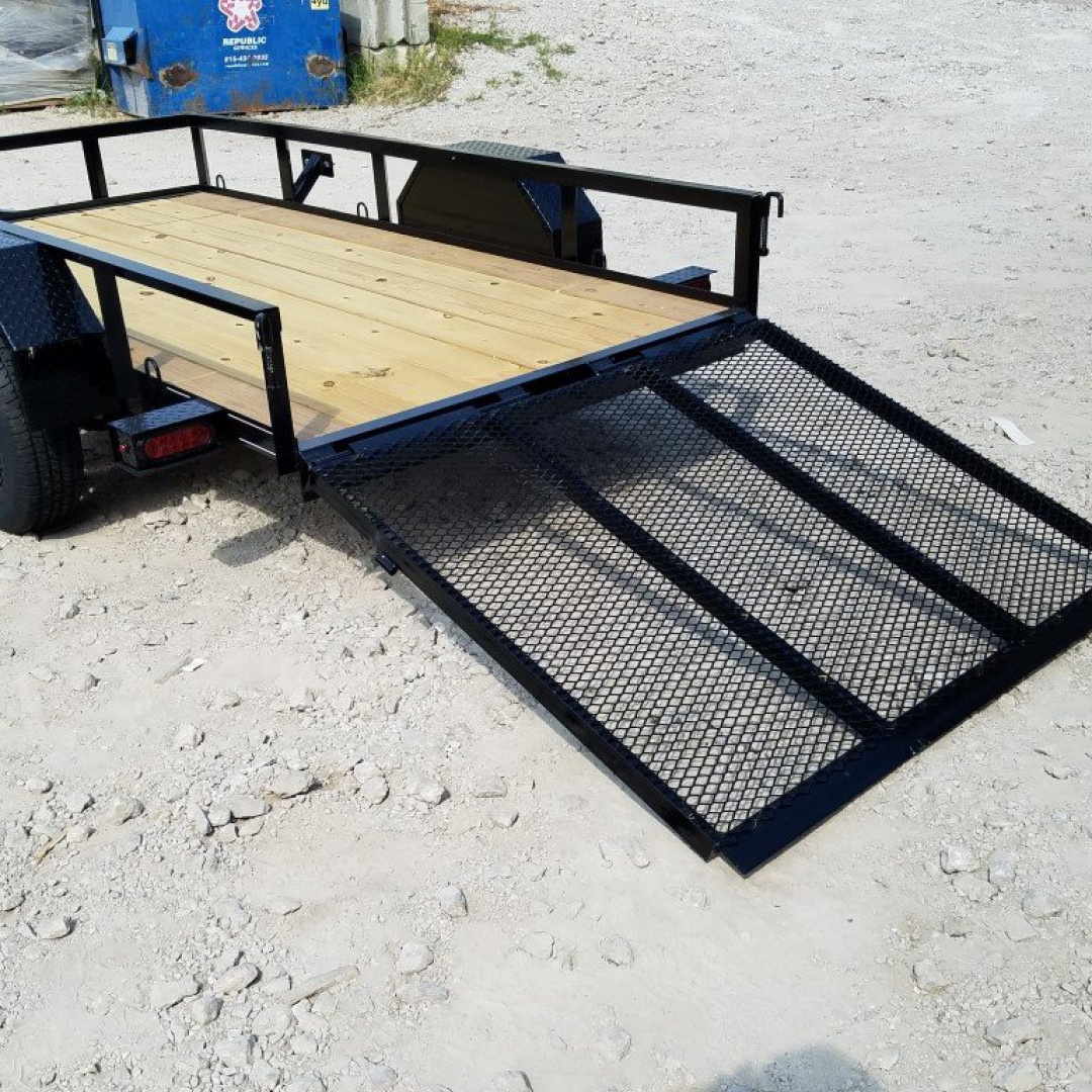 New 2026 MEB 5x10 Angle Iron Utility Trailer