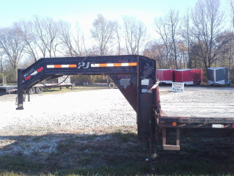 Used 2010 PJ TRAILERS PJ 8.5 x 27+5 Deckover Gooseneck 20K Equipment Trailer