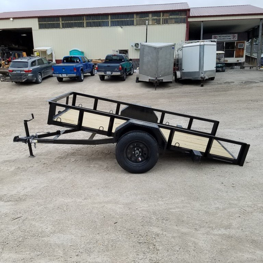 New 2024 MEB 5x10 Angle IronTilt Utility Trailer