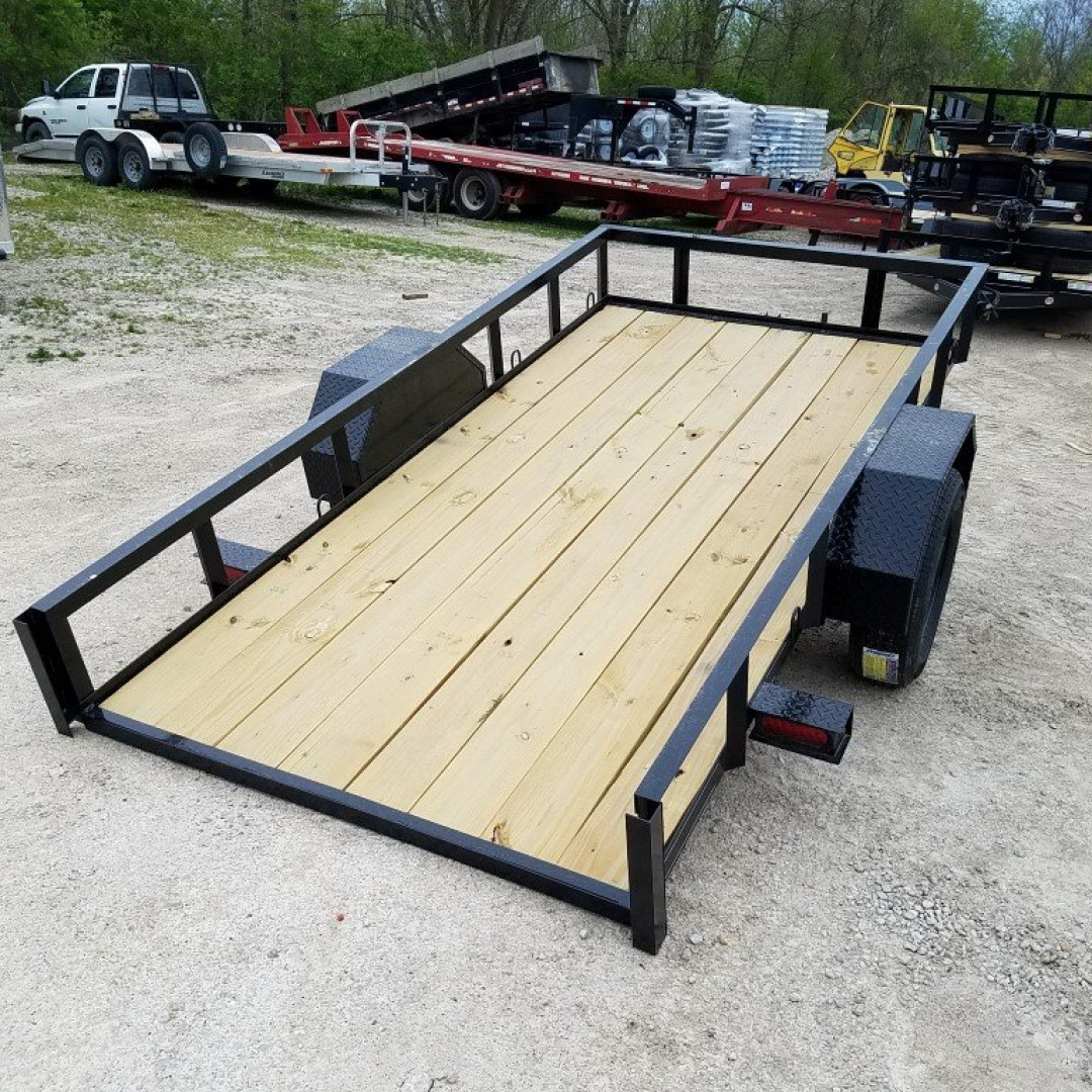 New 2024 MEB 5x10 Angle IronTilt Utility Trailer