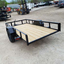 New 2024 MEB 5x10 Angle IronTilt Utility Trailer