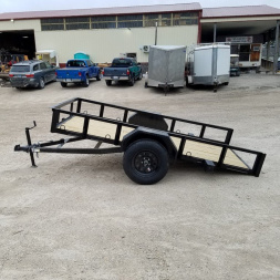 New 2024 MEB 5x10 Angle IronTilt Utility Trailer