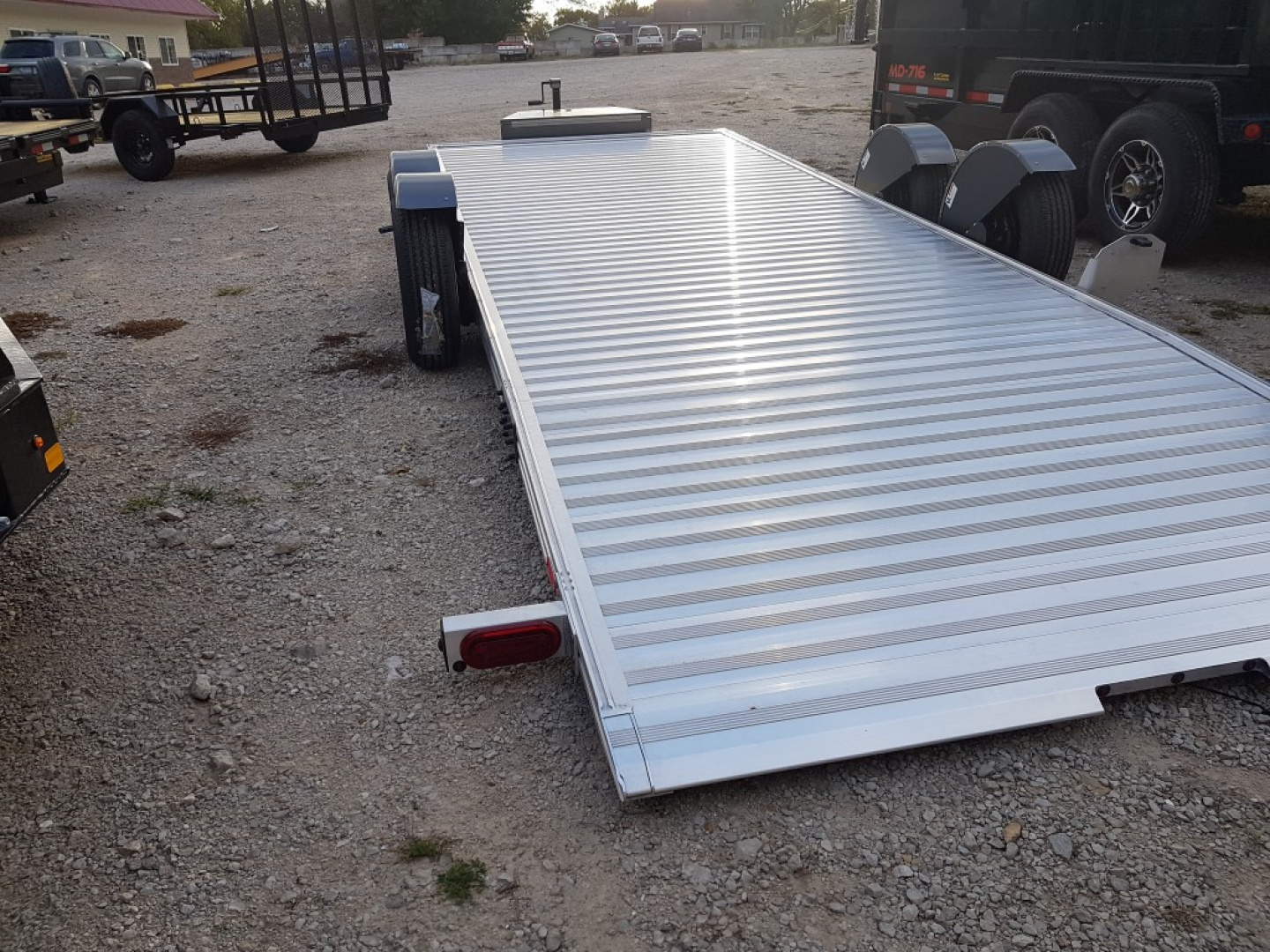 New 2026 Timpte 7x20 REV 3 Hydraulic Drop Deck Aluminum Car Hauler 7K