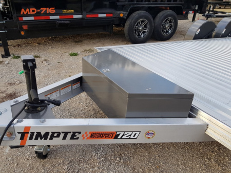 New 2026 Timpte 7x20 REV 3 Hydraulic Drop Deck Aluminum Car Hauler 7K
