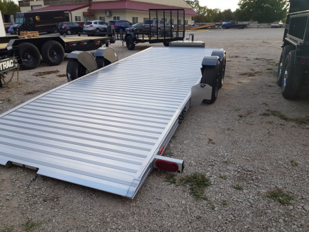 New 2026 Timpte 7x20 REV 3 Hydraulic Drop Deck Aluminum Car Hauler 7K