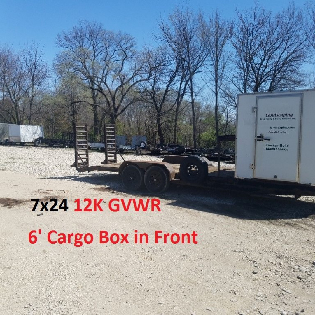 Used 2012 J&B Enterprizes 7x24 12K Equipmrailer