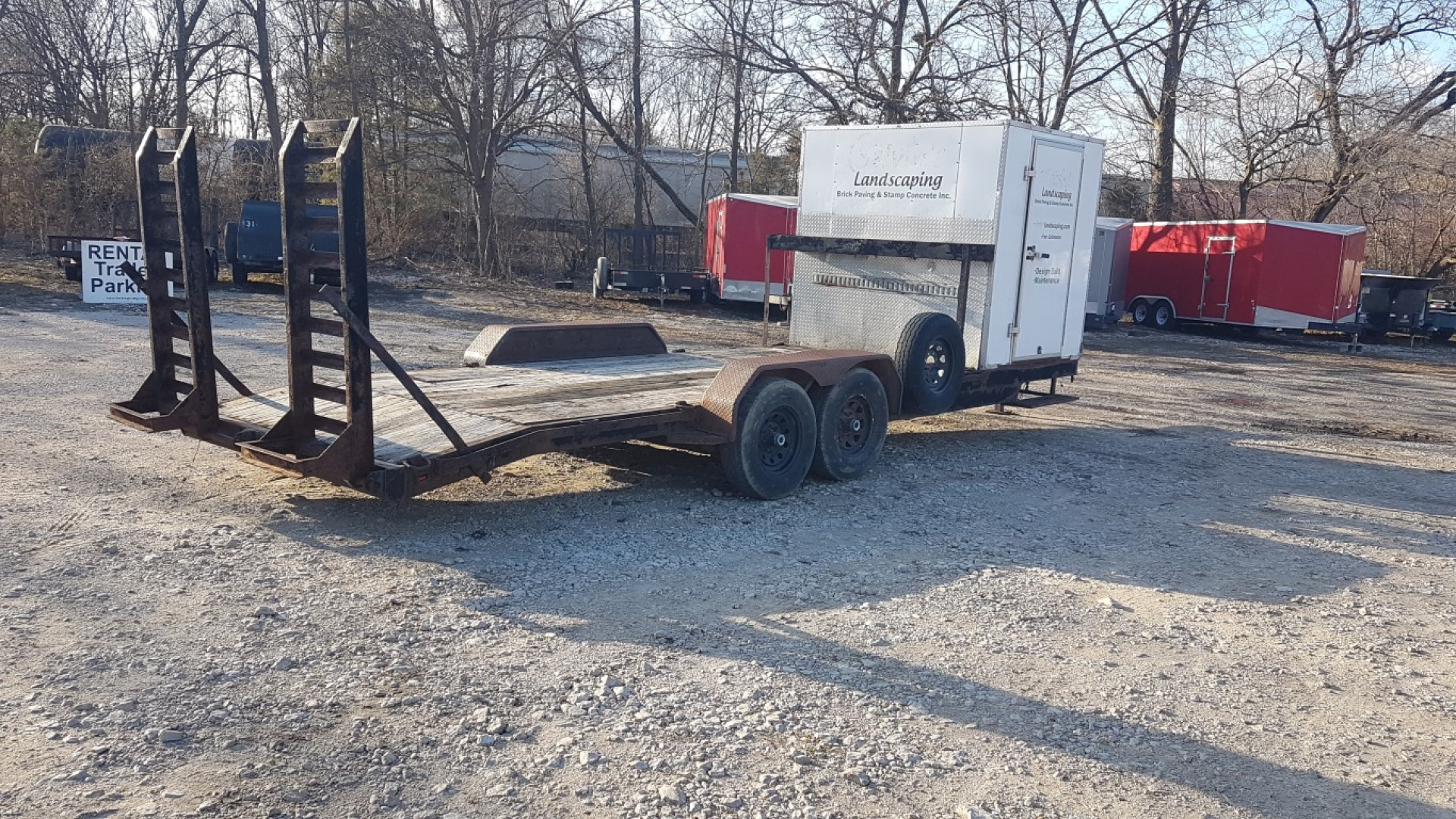 Used 2012 J&B Enterprizes 7x24 12K Equipment trailer