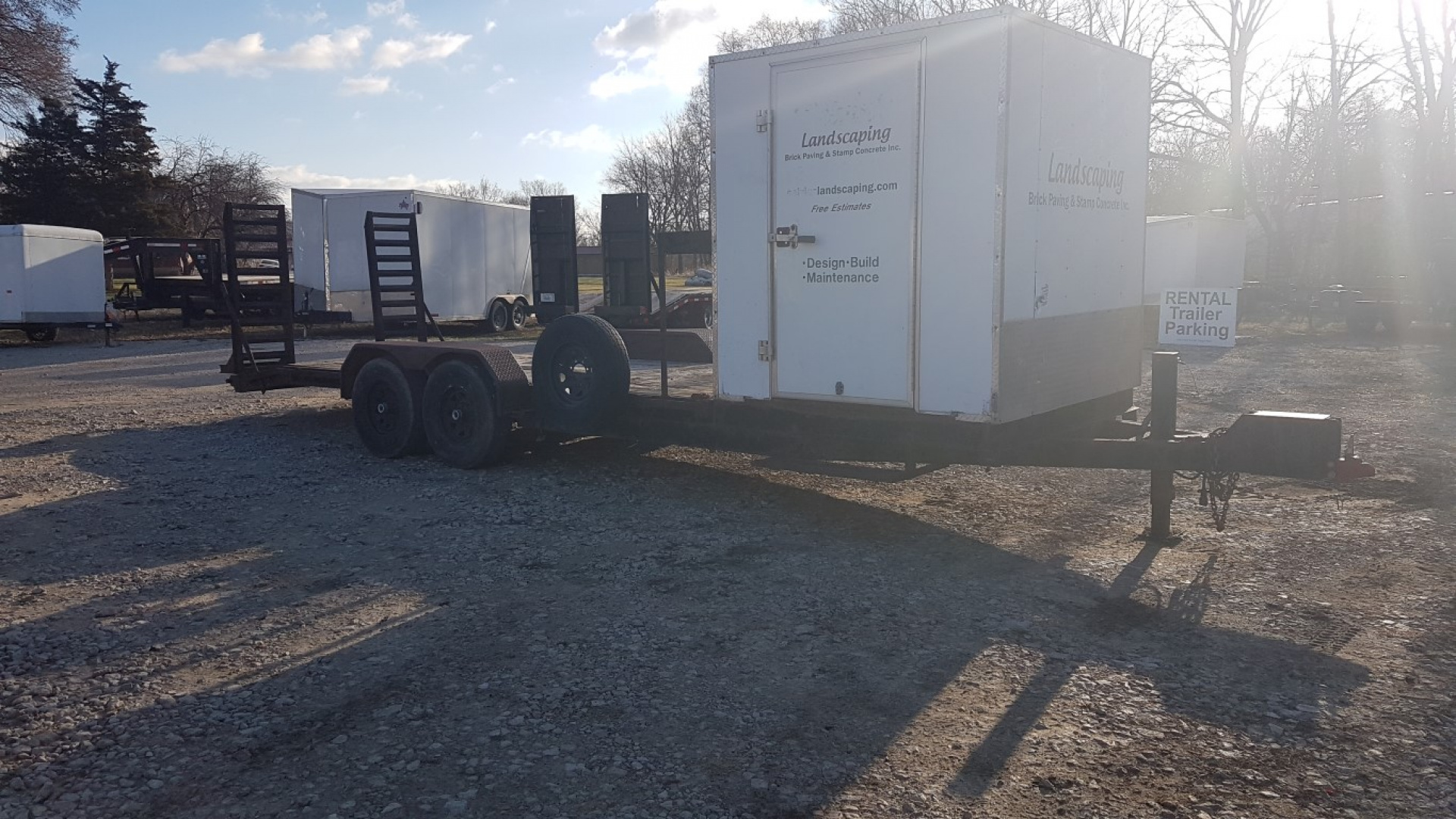 Used 2012 J&B Enterprizes 7x24 12K Equipment trailer