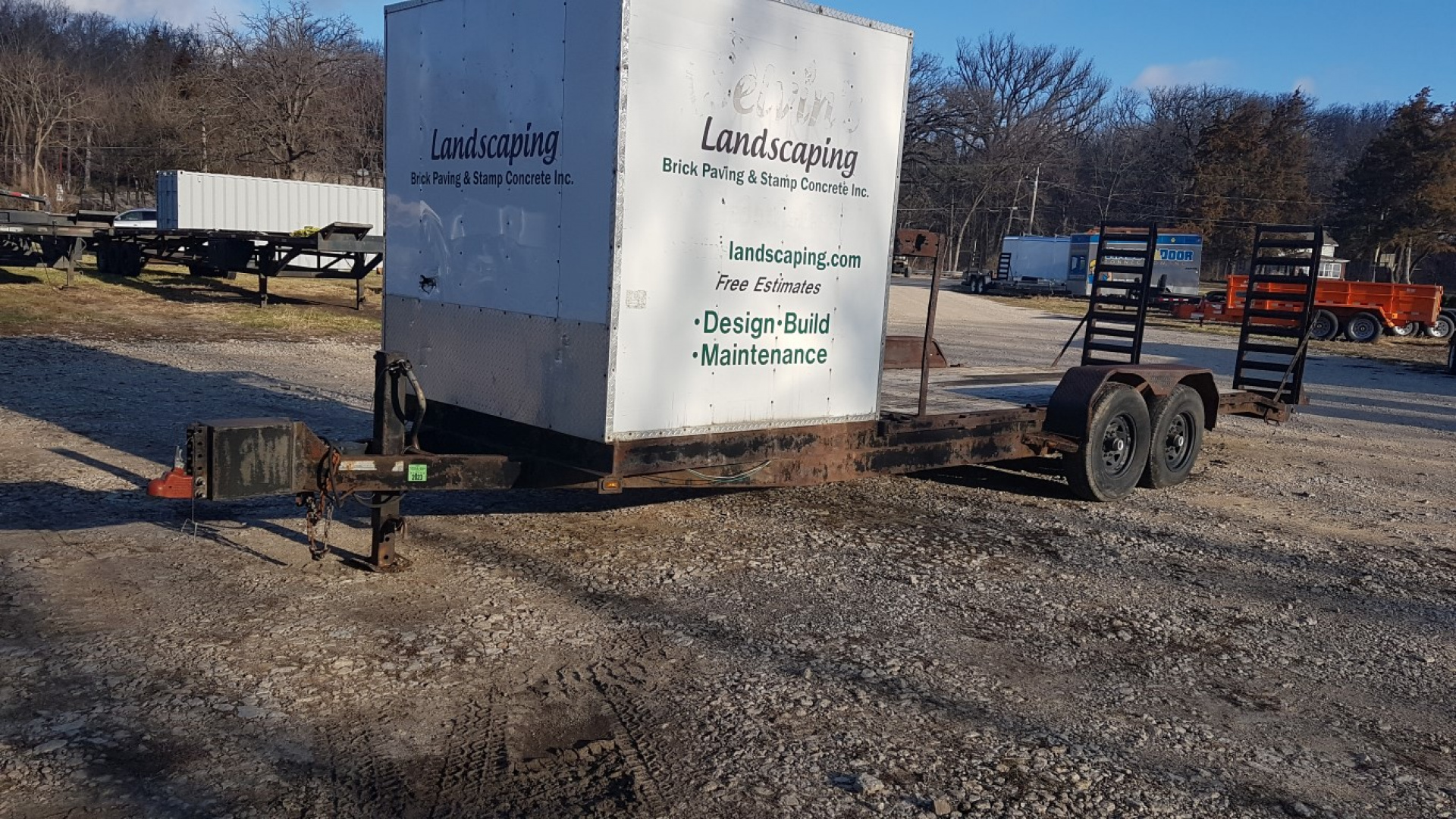Used 2012 J&B Enterprizes 7x24 12K Equipment trailer
