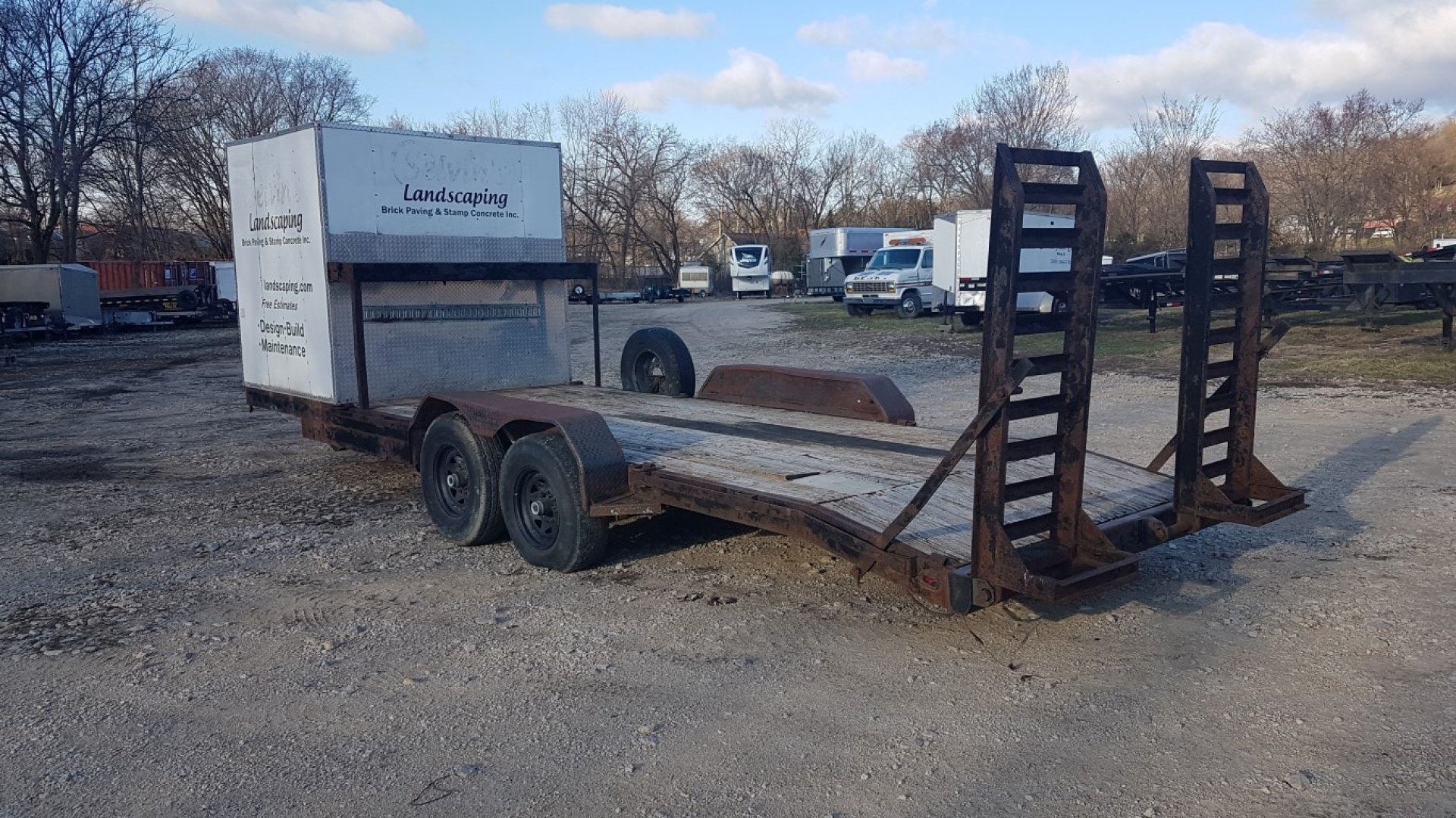 Used 2012 J&B Enterprizes 7x24 12K Equipment trailer