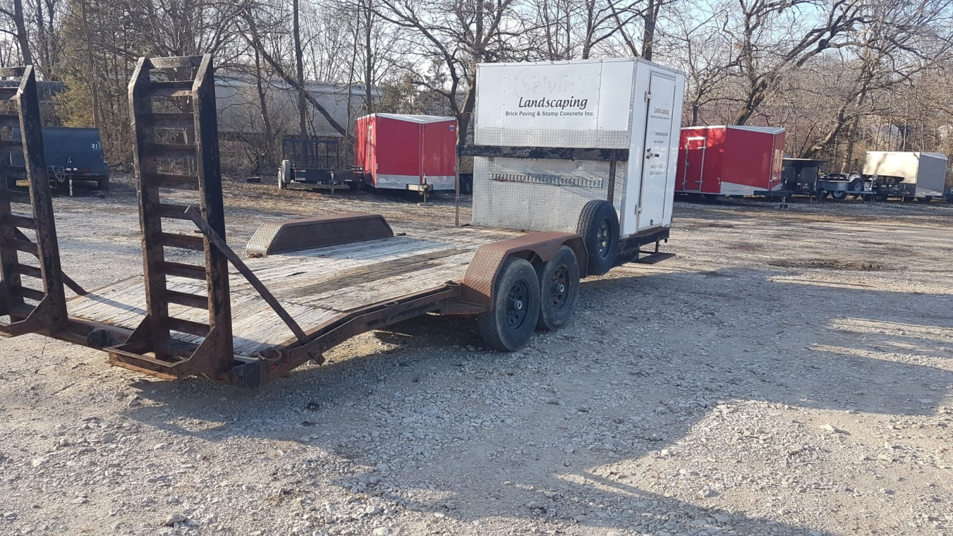 Used 2012 J&B Enterprizes 7x24 12K Equipment trailer