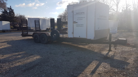 Used 2012 J&B Enterprizes 7x24 12K Equipment trailer