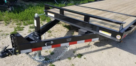 New 2024 SURE-TRAC 7x18+4 Equipment Trailer w/ Gravity Lock Valve