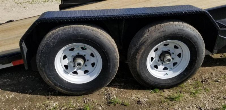 New 2024 SURE-TRAC 7x18+4 Equipment Trailer w/ Gravity Lock Valve