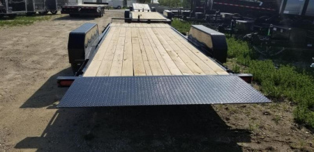 New 2024 SURE-TRAC 7x18+4 Equipment Trailer w/ Gravity Lock Valve