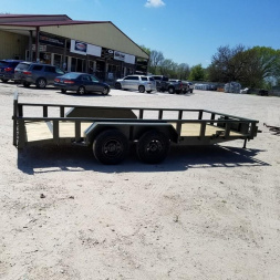 New 2024 M.E.B. 82x16 Utility Trailer w/Beavertail and Brake 7k GVWR