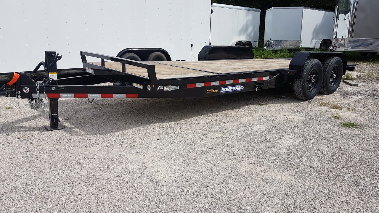 New 2025 SURE-TRAC 16+4 Tilt Bed Trailer 14K Tilt Trailer