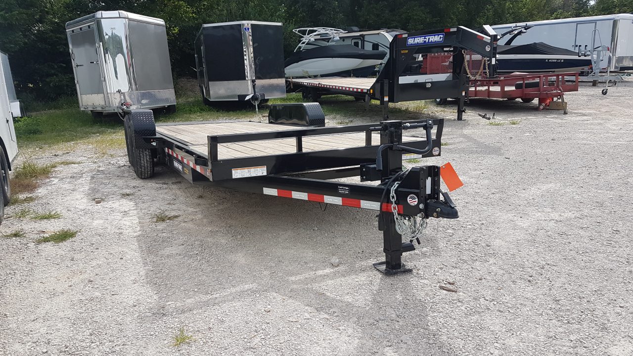 New 2025 SURE-TRAC 16+4 Tilt Bed Trailer 14K Tilt Trailer