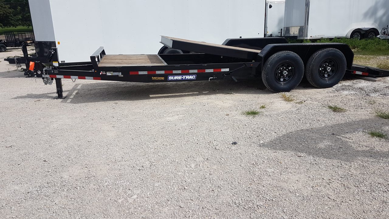 New 2025 SURE-TRAC 16+4 Tilt Bed Trailer 14K Tilt Trailer