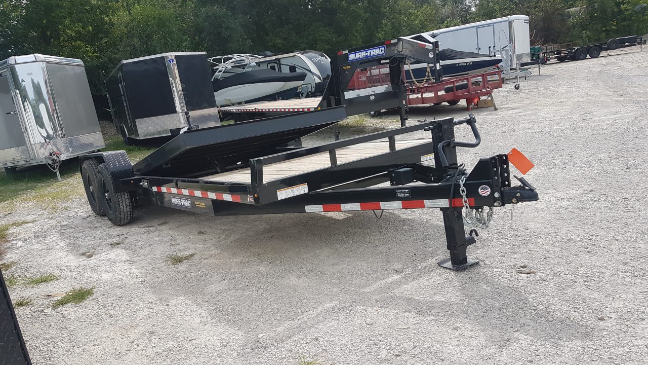 New 2025 SURE-TRAC 16+4 Tilt Bed Trailer 14K Tilt Trailer