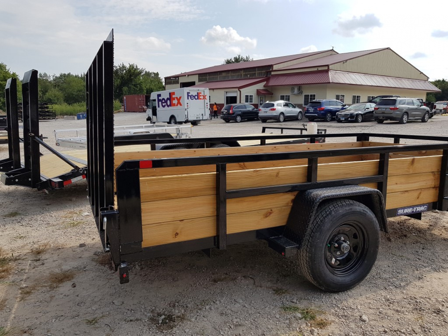 New 2025 Sure-Trac 6x12 3 Board High Side Trailer Utility Trailer