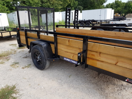 New 2025 Sure-Trac 6x12 3 Board High Side Trailer Utility Trailer