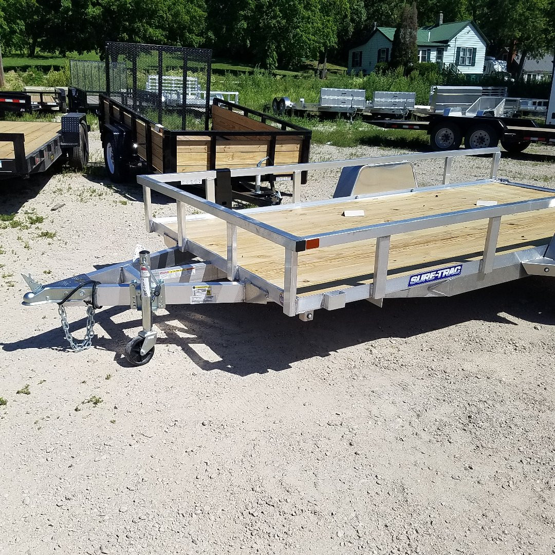 New 2024 Sure-Trac 6x10 Aluminum Tube Top Utility Trailer  Utility Trailer