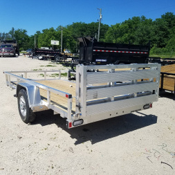 New 2024 Sure-Trac 6x10 Aluminum Tube Top Utility Trailer  Utility Trailer