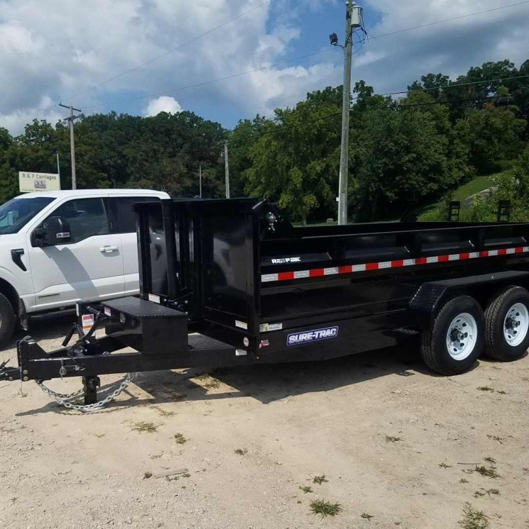 New 2025 SURE-TRAC 82x14 Telescopic Dump Trailer 14K