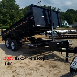 New 2025 SURE-TRAC 82x14 Telescopic Dump Trailer 14K