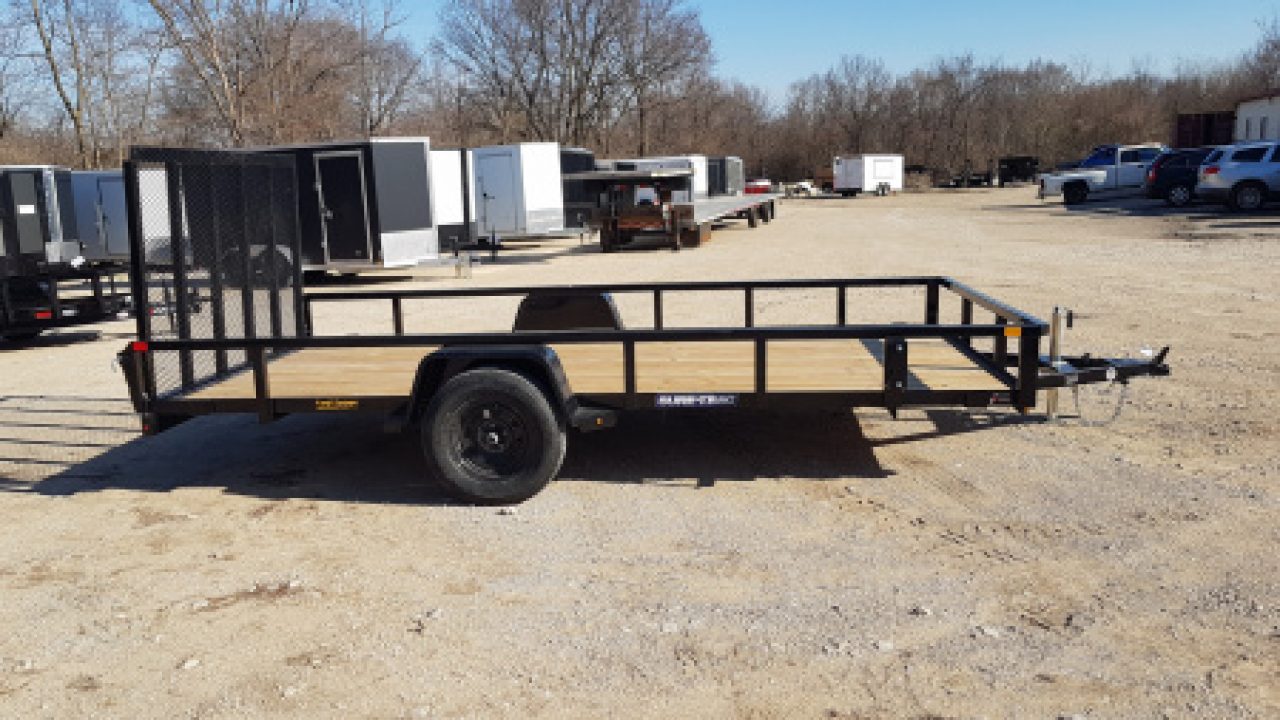 New 2026 Sure-Trac 7x14 Tube Top Utility Trailer w/Landscape Gate 5K