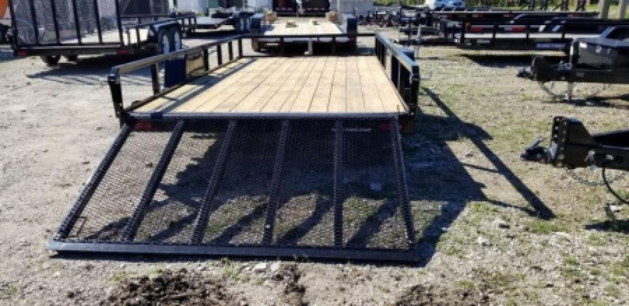 New 2026 Sure-Trac 7x14 Tube Top Utility Trailer w/Landscape Gate 5K