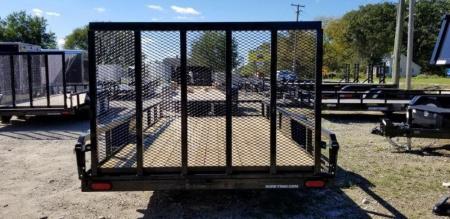 New 2026 Sure-Trac 7x14 Tube Top Utility Trailer w/Landscape Gate 5K