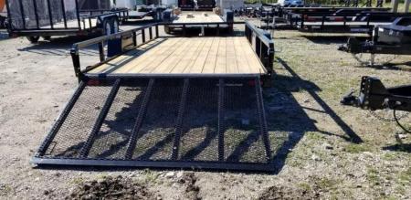 New 2026 Sure-Trac 7x14 Tube Top Utility Trailer w/Landscape Gate 5K