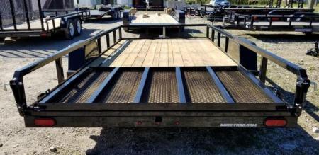 New 2026 Sure-Trac 7x14 Tube Top Utility Trailer w/Landscape Gate 5K