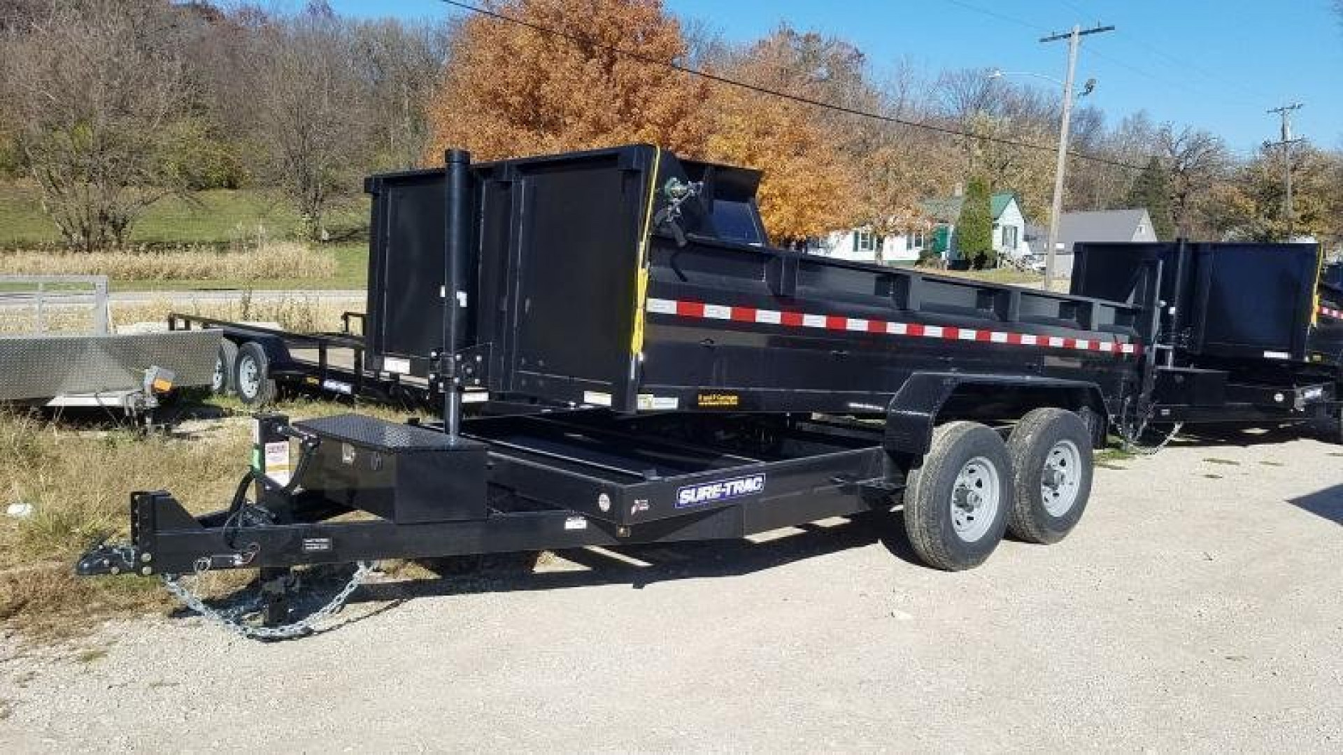 New 2024 Sure-Trac 82x14 Telescopic Dump Trailer 14k