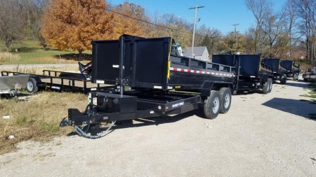 New 2024 Sure-Trac 82x14 Telescopic Dump Trailer 14k