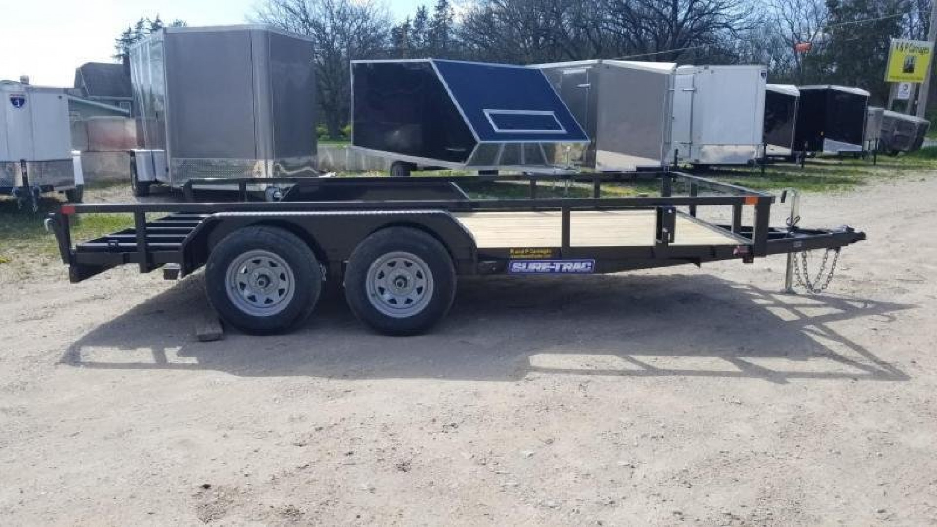 New 2024 Sure-Trac 7x14 Tube Top Utility Trailer w/Gate 7k