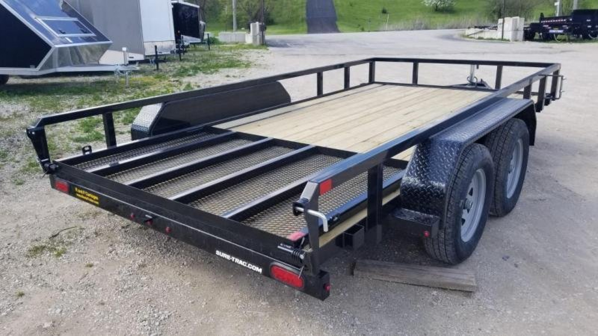 New 2024 Sure-Trac 7x14 Tube Top Utility Trailer w/Gate 7k