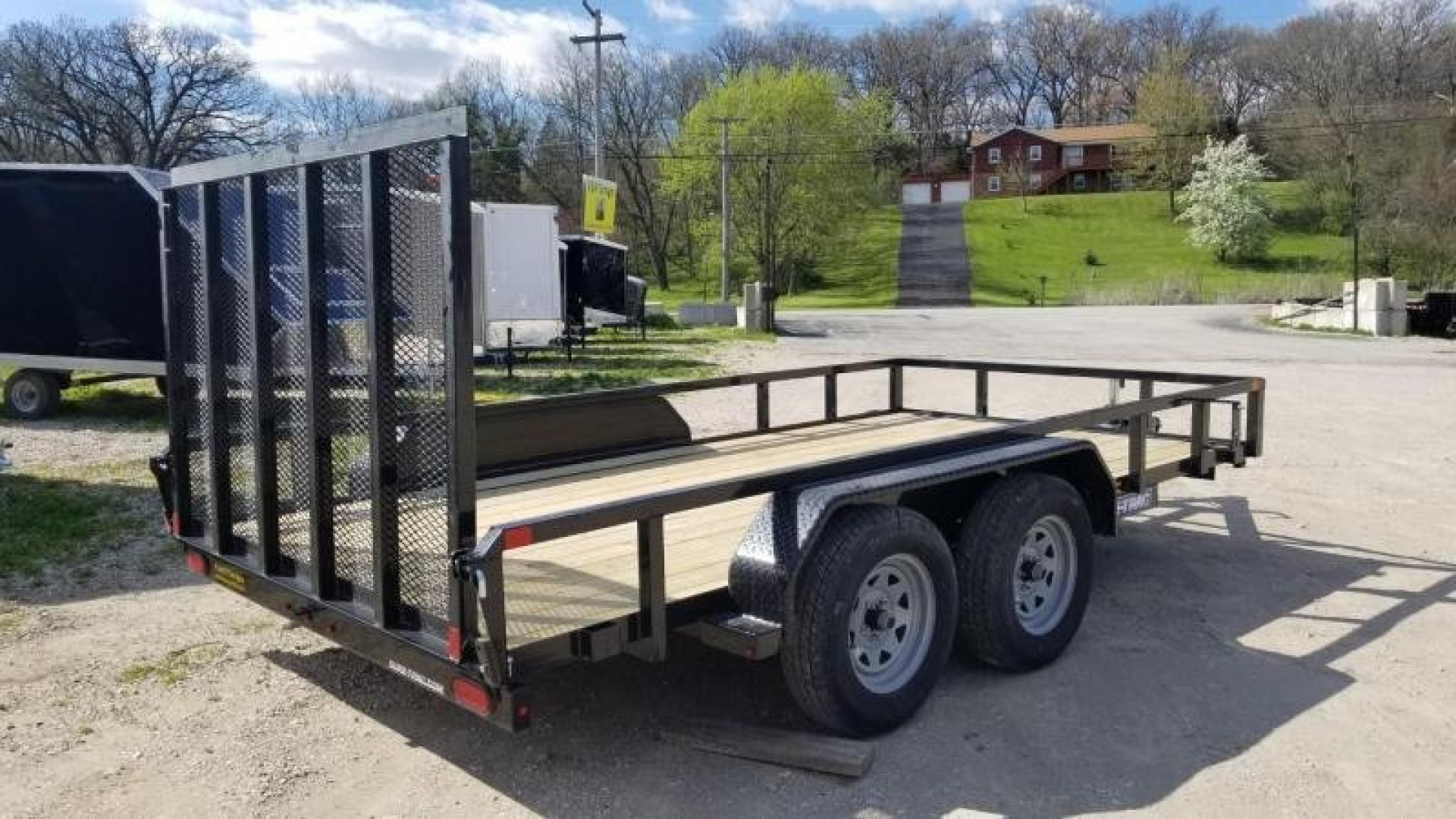 New 2024 Sure-Trac 7x14 Tube Top Utility Trailer w/Gate 7k