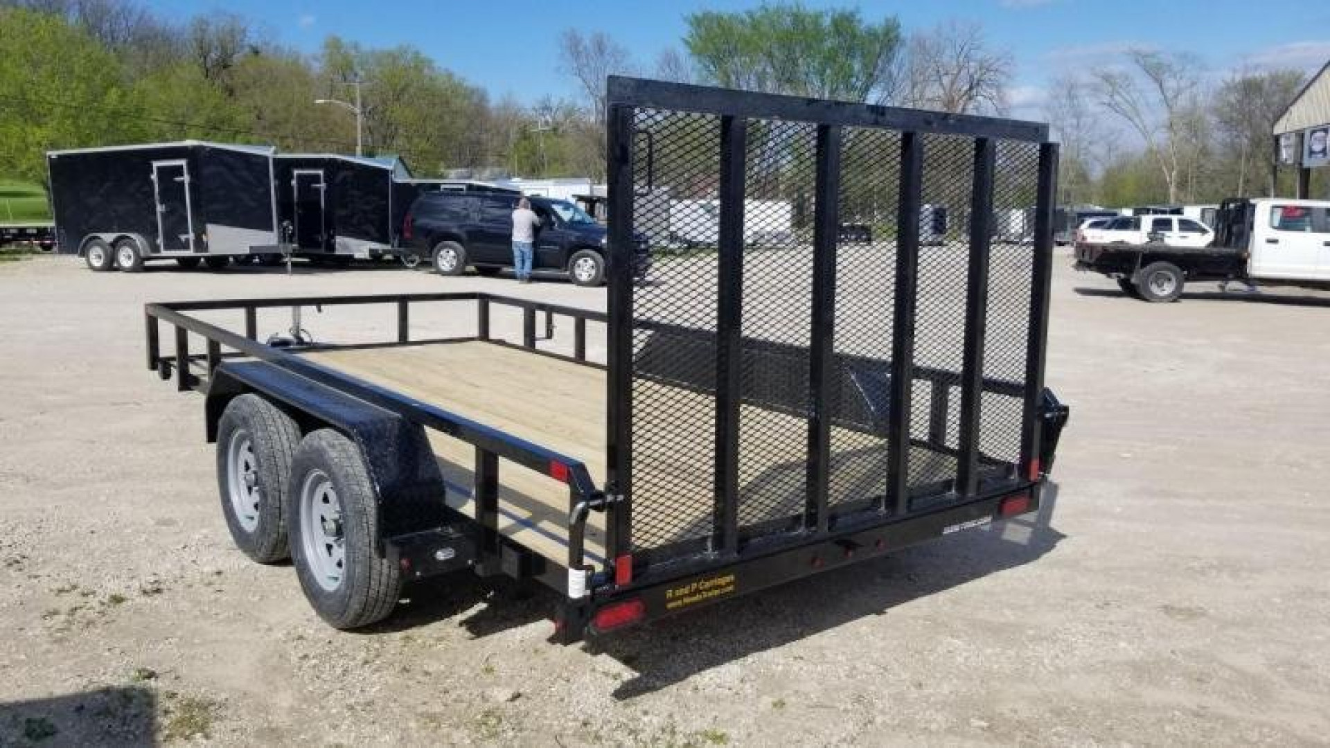 New 2024 Sure-Trac 7x14 Tube Top Utility Trailer w/Gate 7k
