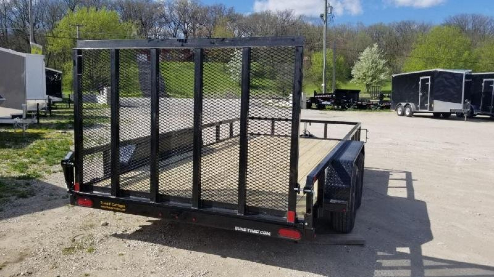 New 2024 Sure-Trac 7x14 Tube Top Utility Trailer w/Gate 7k