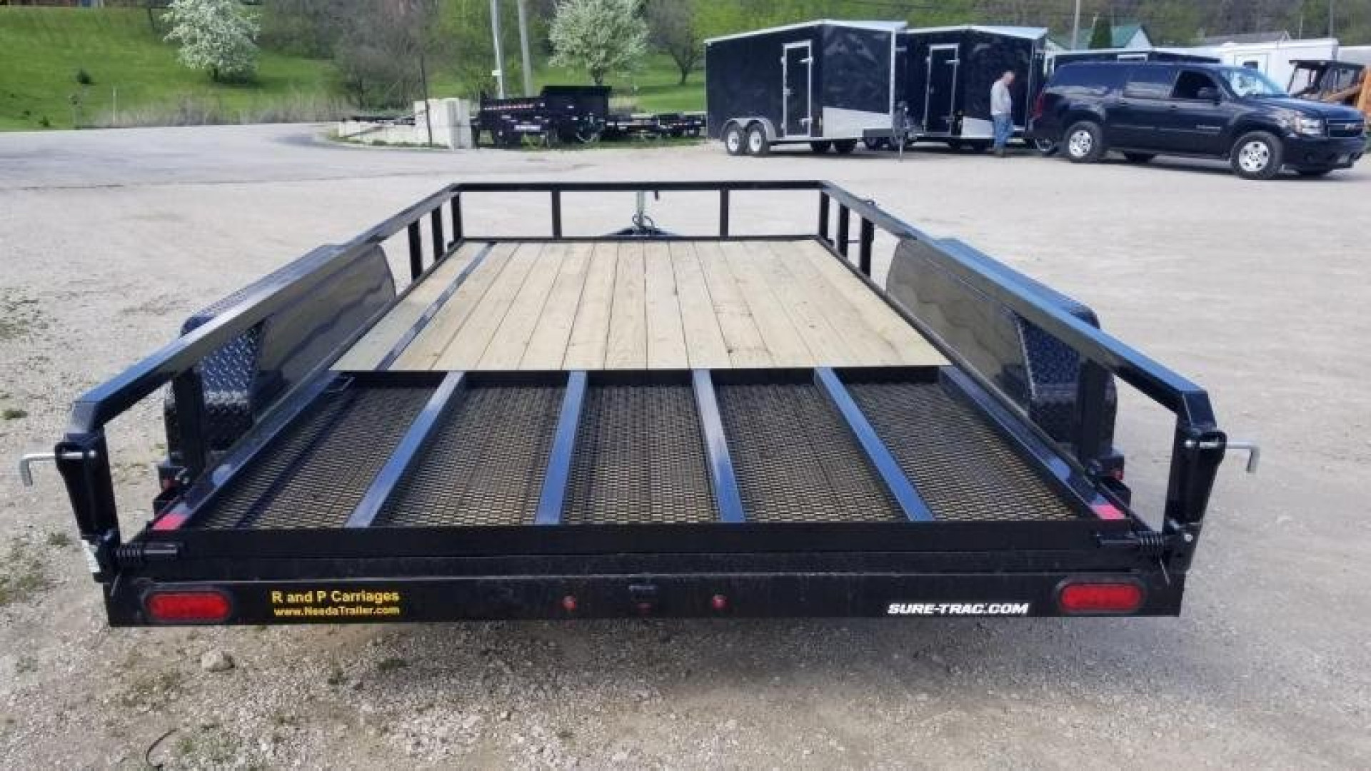 New 2024 Sure-Trac 7x14 Tube Top Utility Trailer w/Gate 7k