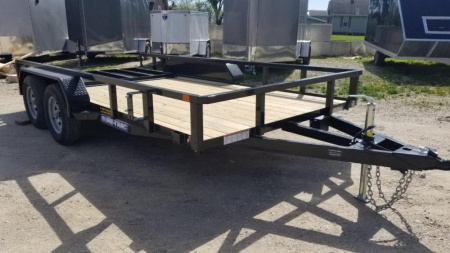 New 2024 Sure-Trac 7x14 Tube Top Utility Trailer w/Gate 7k