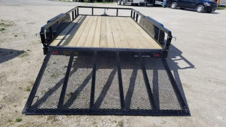 New 2024 Sure-Trac 7x14 Tube Top Utility Trailer w/Gate 7k