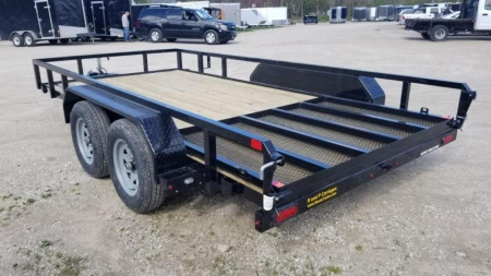 New 2024 Sure-Trac 7x14 Tube Top Utility Trailer w/Gate 7k
