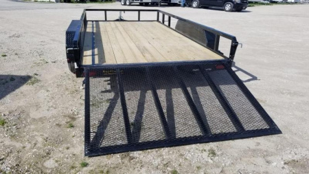 New 2024 Sure-Trac 7x14 Tube Top Utility Trailer w/Gate 7k