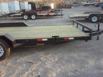 New 2024 M.E.B 7x20 Wood Deck Open Auto Hauler 7000#
