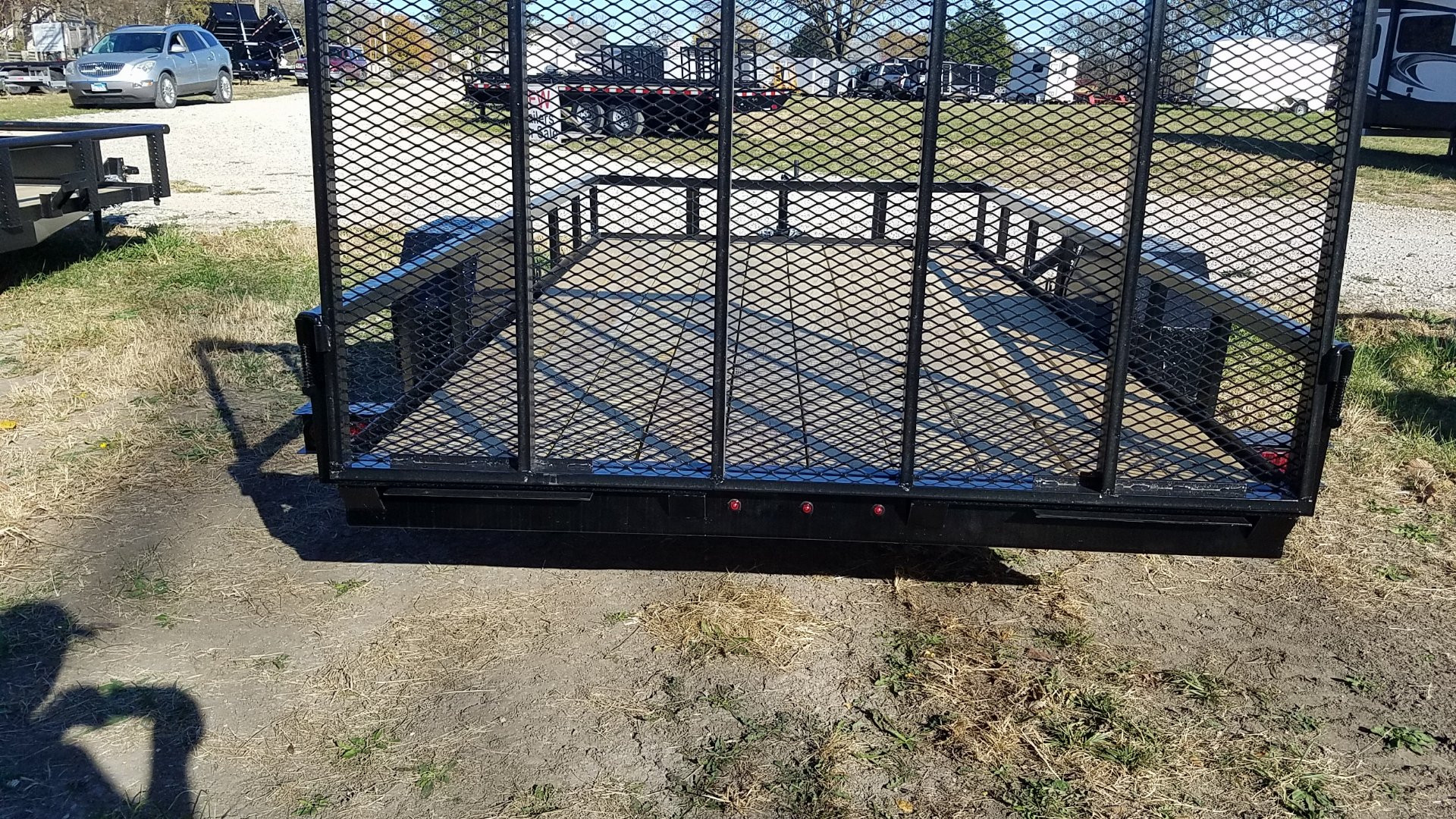 New 2025 MEB 6.4x12 Angle Iron Utility Trailer w/Gate Utility Trailer