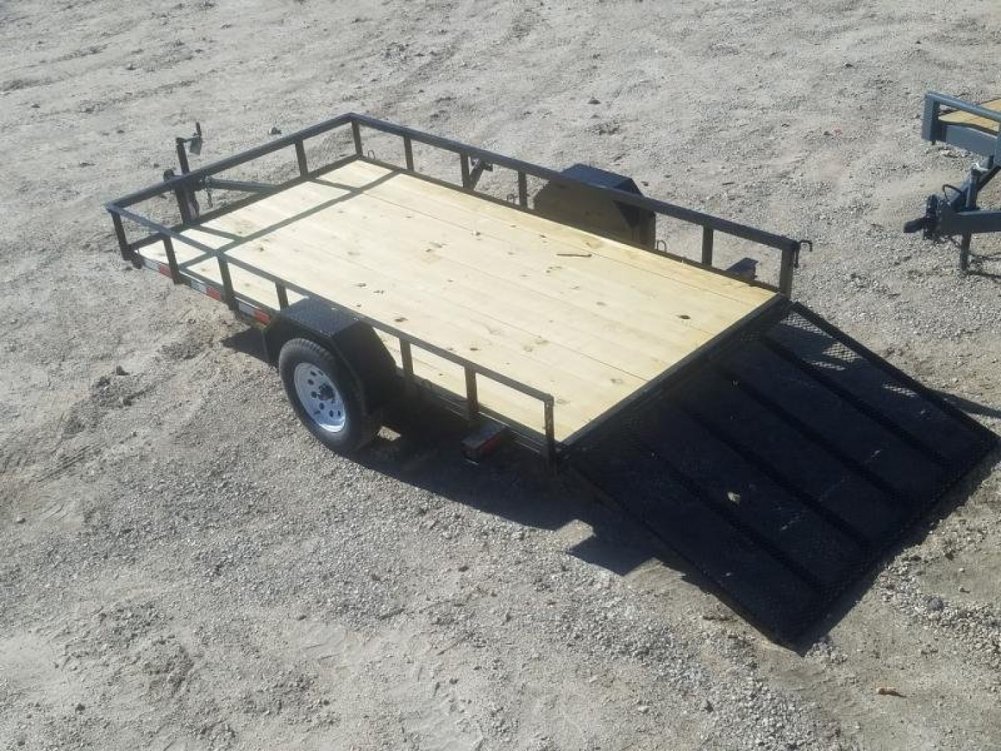 New 2025 MEB 6.4x12 Angle Iron Utility Trailer w/Gate Utility Trailer